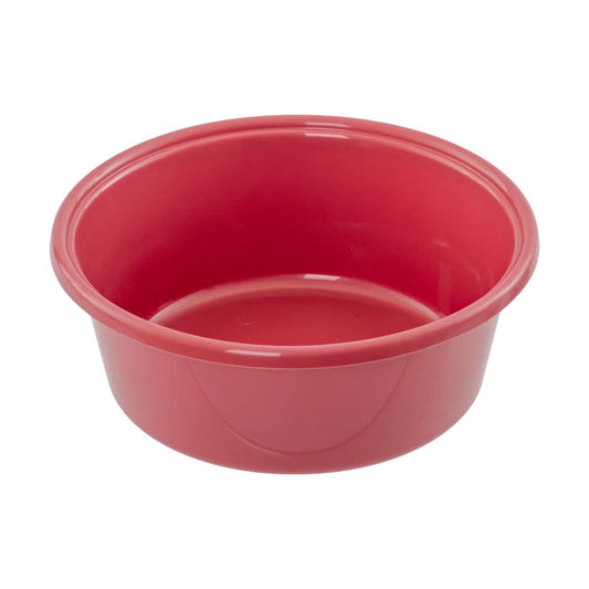 Castron plastic hrana bovine roz 6 litri compatibil suport furajare