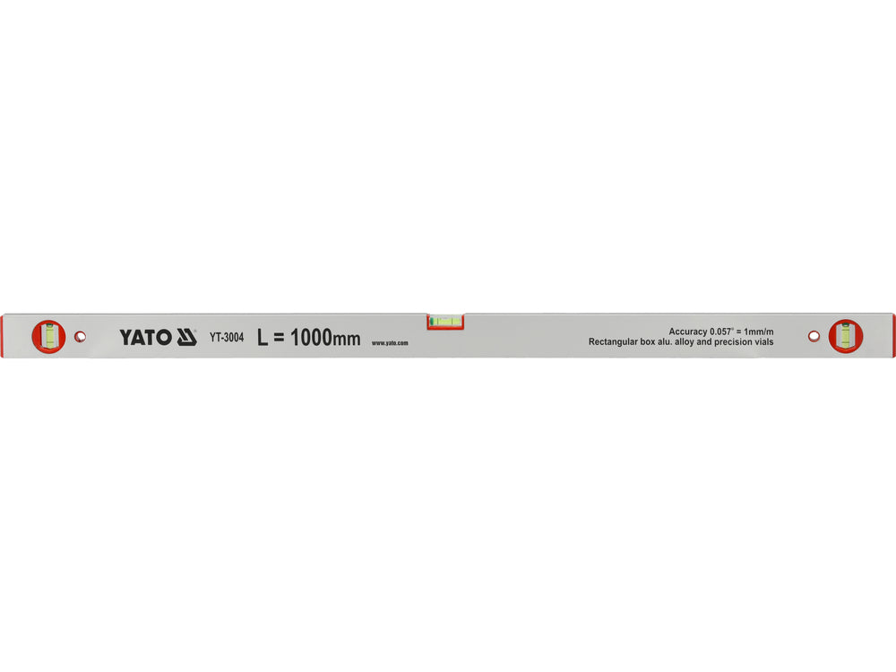 Nivela aluminiu Yato YT-3004, 1000 mm, 3 bule - imagine 2
