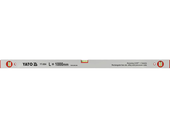 Nivela aluminiu Yato YT-3004, 1000 mm, 3 bule - imagine 2