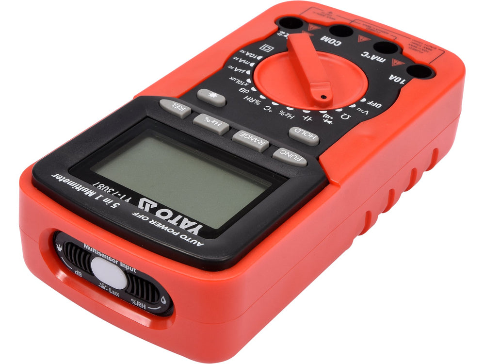 Multimetru universal 5 in 1 Yato YT-73087, masurare tensiune, curent, rezistenta, temperatura, lumina