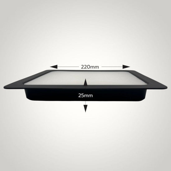Spot LED Sole patrat ingropat, 24W, 2160 lm, 220x220x25 mm