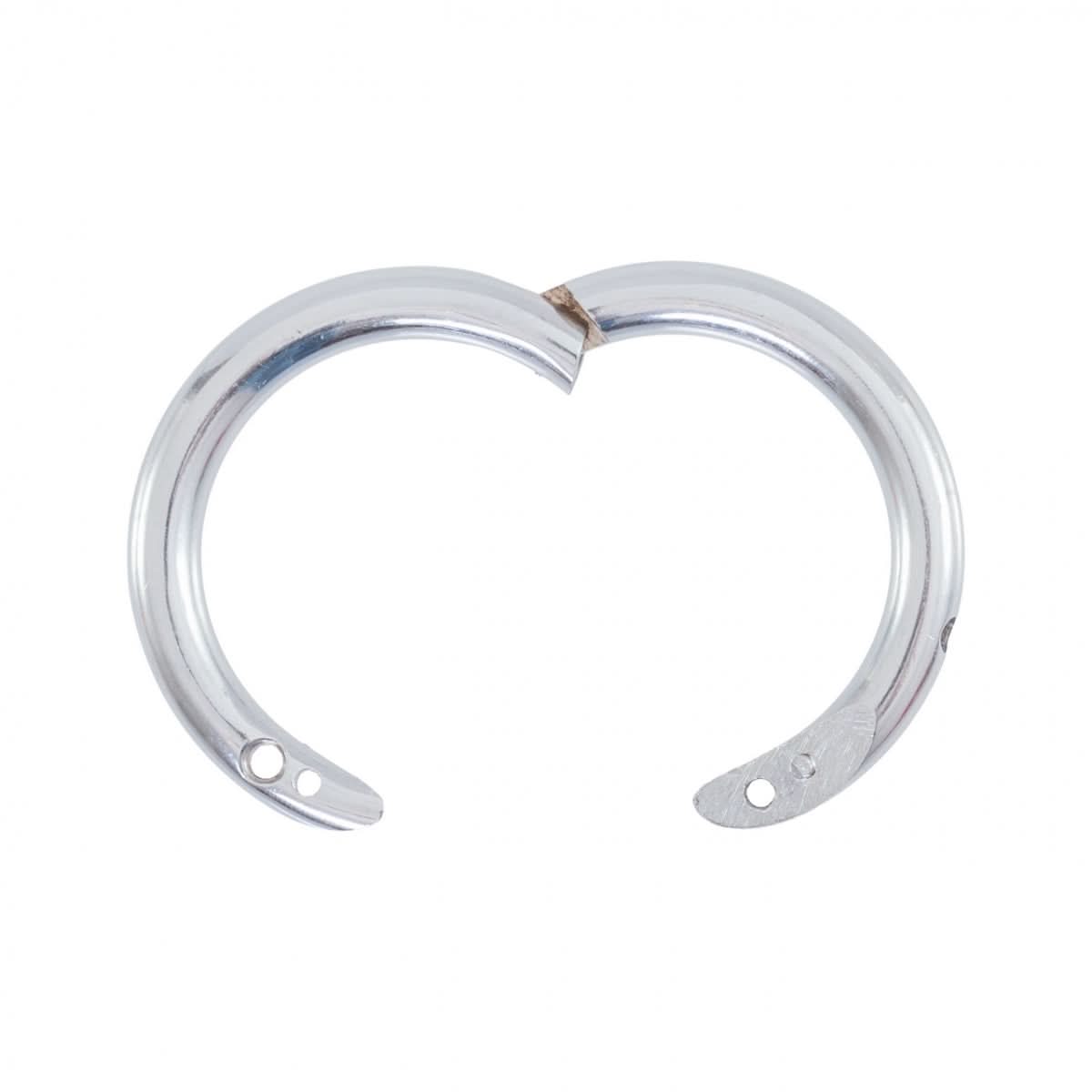 Inel nazal pentru bovine, 54 mm, nichelat, cu sistem de inchidere cu surub
