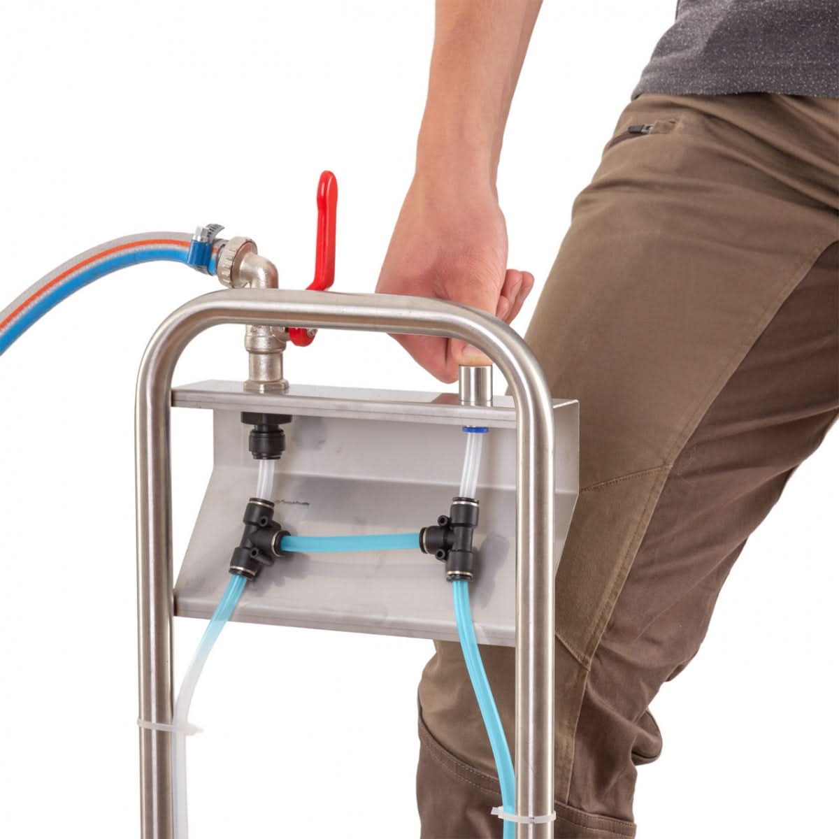 Dispozitiv de curatat cizme produs din otel inoxidabil