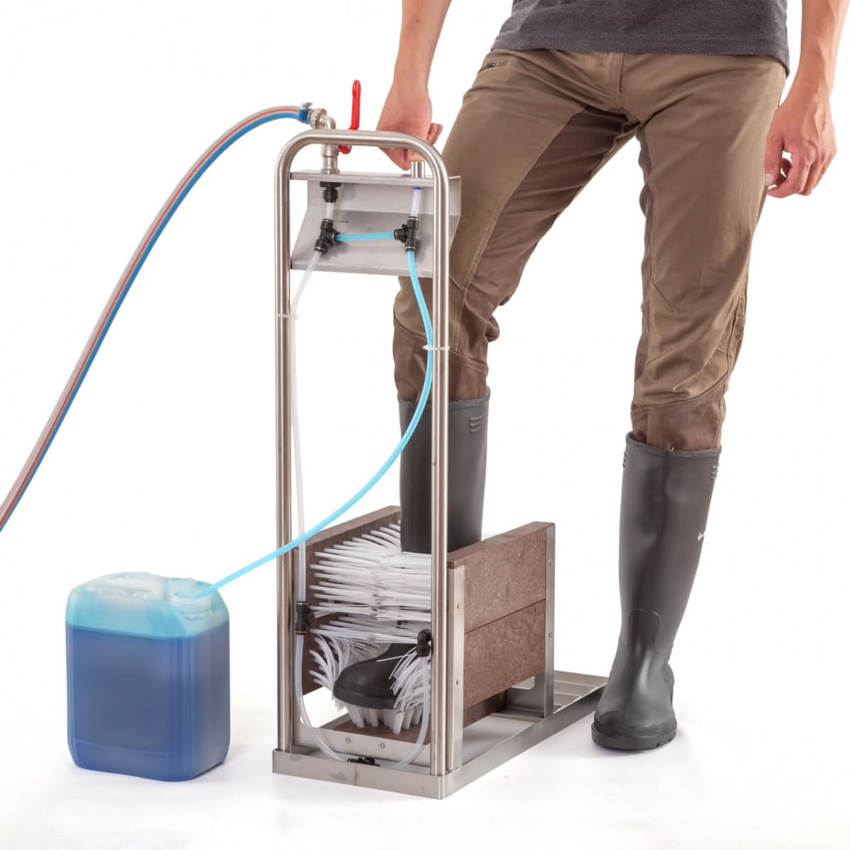 Dispozitiv de curatat cizme produs din otel inoxidabil