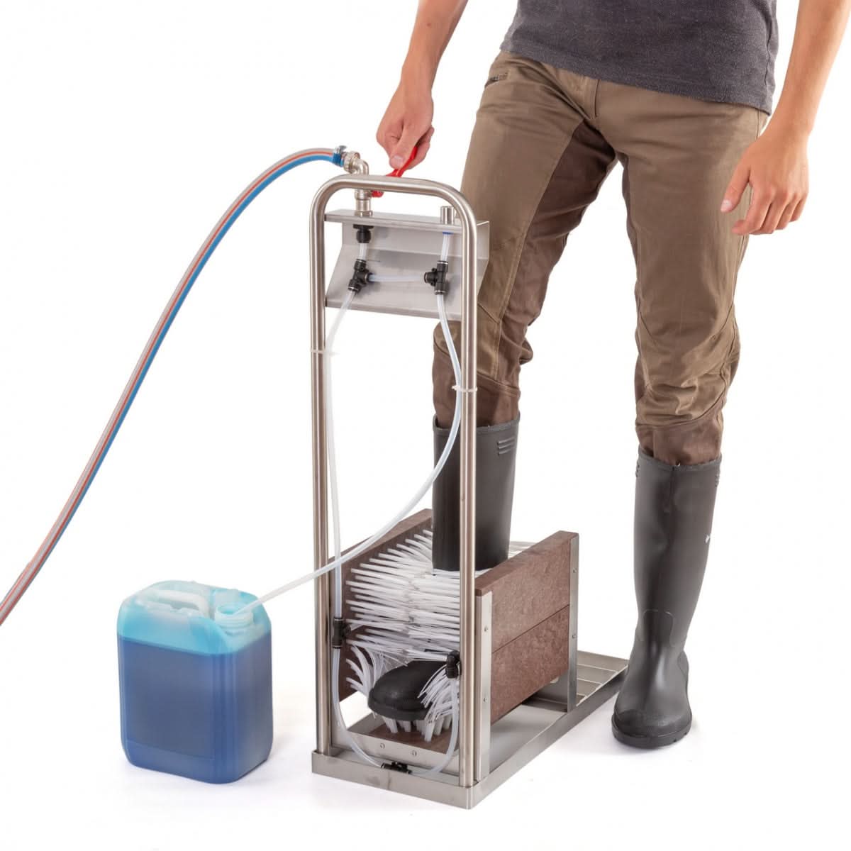 Dispozitiv de curatat cizme produs din otel inoxidabil