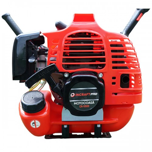 Motocoasa INCRAFT PRO CR-5500, 4.7 kW, motor 2 timpi, latime taiere 415 mm, disc si fir incluse