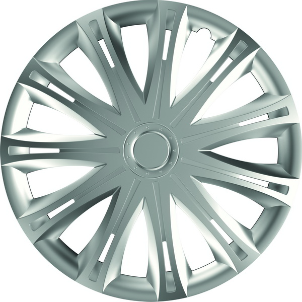 Set 4 Capace Roți Spark 14 inch, Plastic ABS, Argintii, Universale
