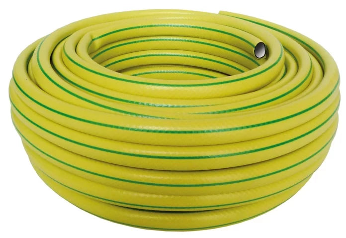 Furtun YELLOW PLUS 3/4" 50m, 4 straturi, clasa 3 rezistenta