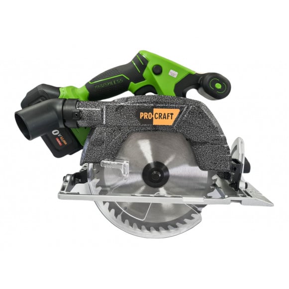 Circular Procraft PCA20 pe acumulator, 20V, Brushless, panza 185 mm, semiprofesional