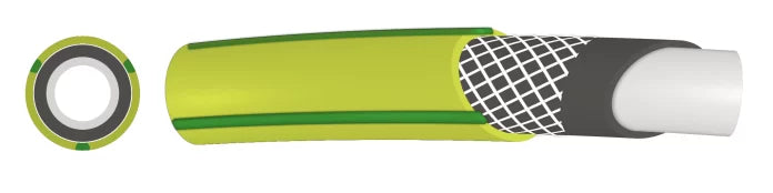 Furtun YELLOW PLUS 3/4" 50m, 4 straturi, clasa 3 rezistenta