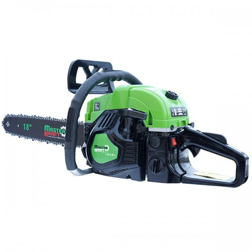 Motofierastrau MasterKraft MK3700-CS, 2.72 CP, 52 cm³, lame 18” si 16”, echipare completa