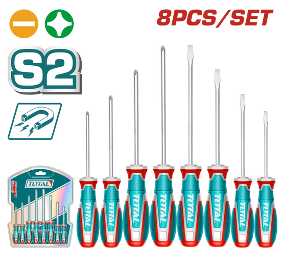 Set surubelnite TOTAL 8 piese SL si PH