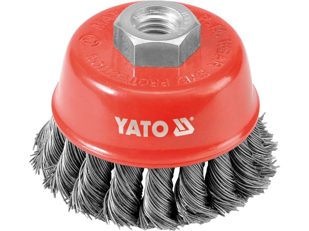 Perie cupa 60 mm, prindere M14, cu toroane din sarma Yato YT-4767 - imagine produs 1