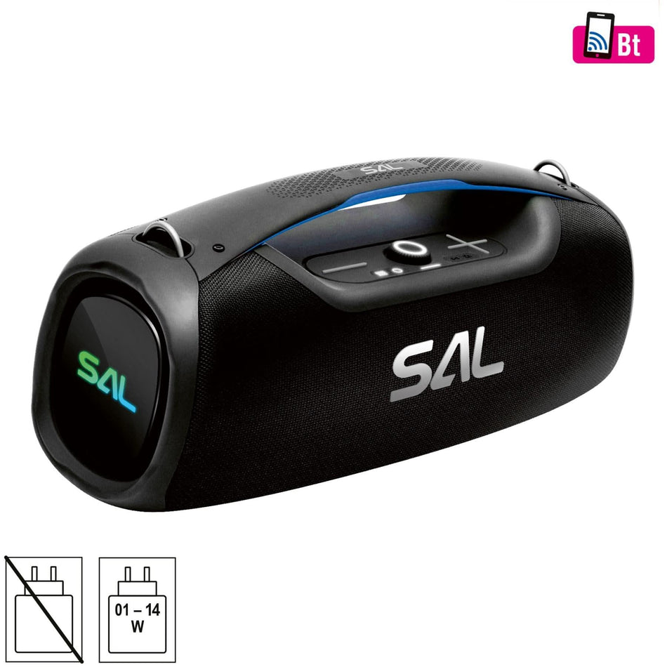 Boxa Portabila BoomBox BT9000, 100W, Bluetooth TWS, Subwoofer, LED RGB, IPX5, USB/microSD, AUX