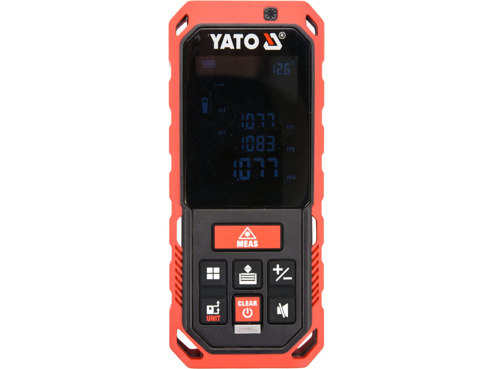 Telemetru cu laser 0.2-60 m, masurare distanta, calcul suprafata si volum, IP65 Yato YT-73127 - imagine produs 1