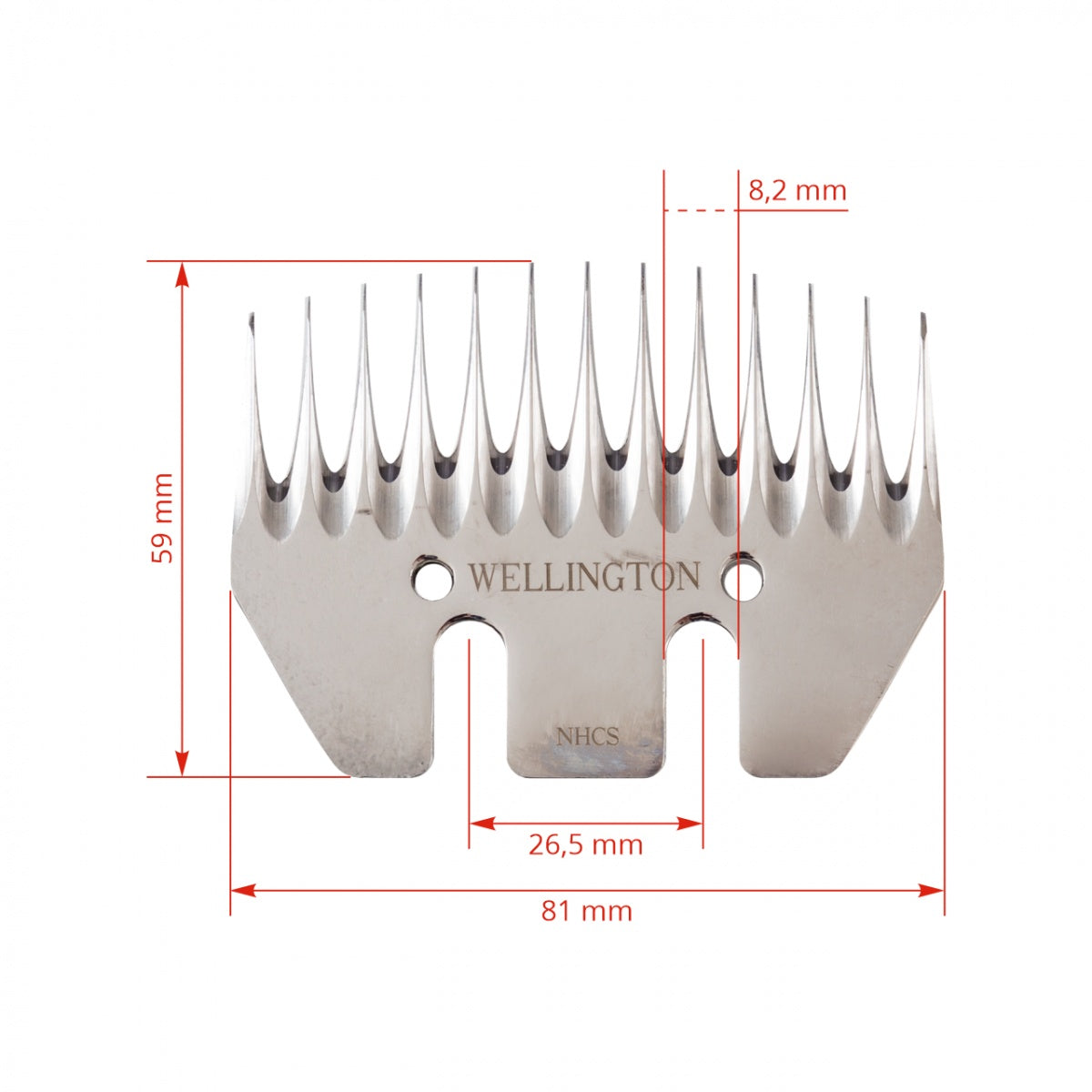 Cutit inferior de rezerva Wellington 13 dinti – compatibil Constanta4