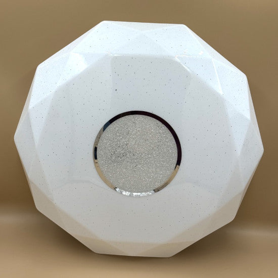 Plafoniera LED Diamant cu Inel Decorativ, 24W, Ø400x100mm, 6500K