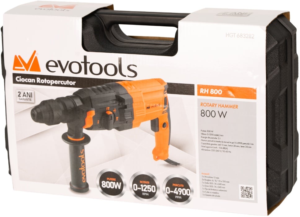Ciocan Rotopercutor EvoTools RH800, 800W, 3 J