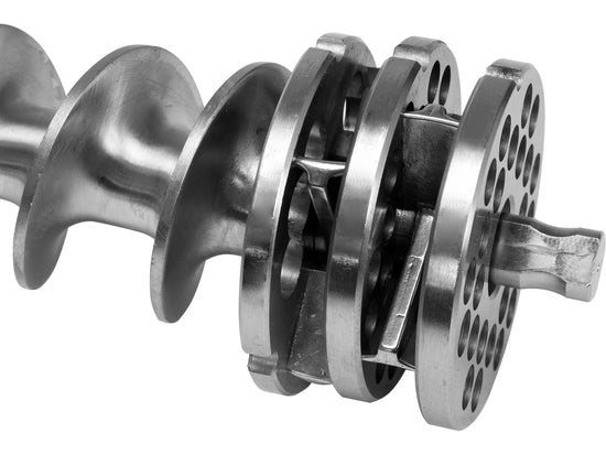 Masina de tocat carne profesionala YATO YT-03232, 1100W, 220 kg/h, sistem UNGER, inox, ideala pentru macelarii, restaurante si Horeca