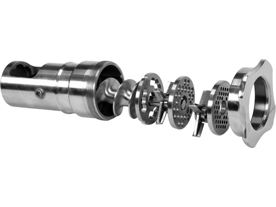 Masina de tocat carne profesionala YATO YT-03232, 1100W, 220 kg/h, sistem UNGER, inox, ideala pentru macelarii, restaurante si Horeca