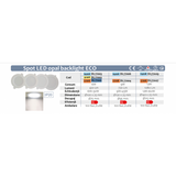 Spot LED Eco, 6W, 420 lm, Ø100x25 mm, set 2 buc
