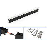 Corp LED liniar interconectabil, 20W, 5000K, 595 mm, negru