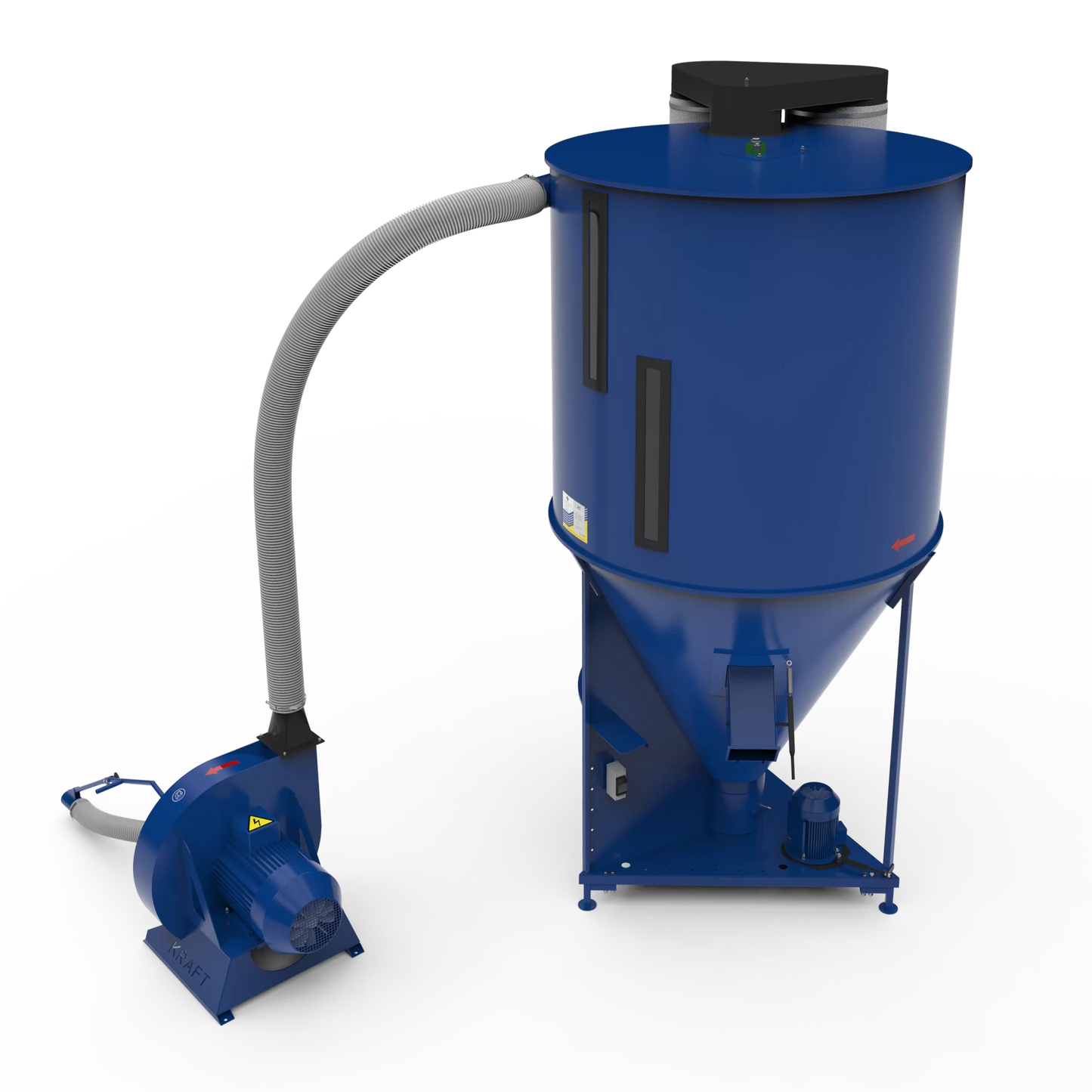 Amestecator furaje KS-2000 TMC – capacitate 2000 kg, volum 3945 L, motor electric 380V