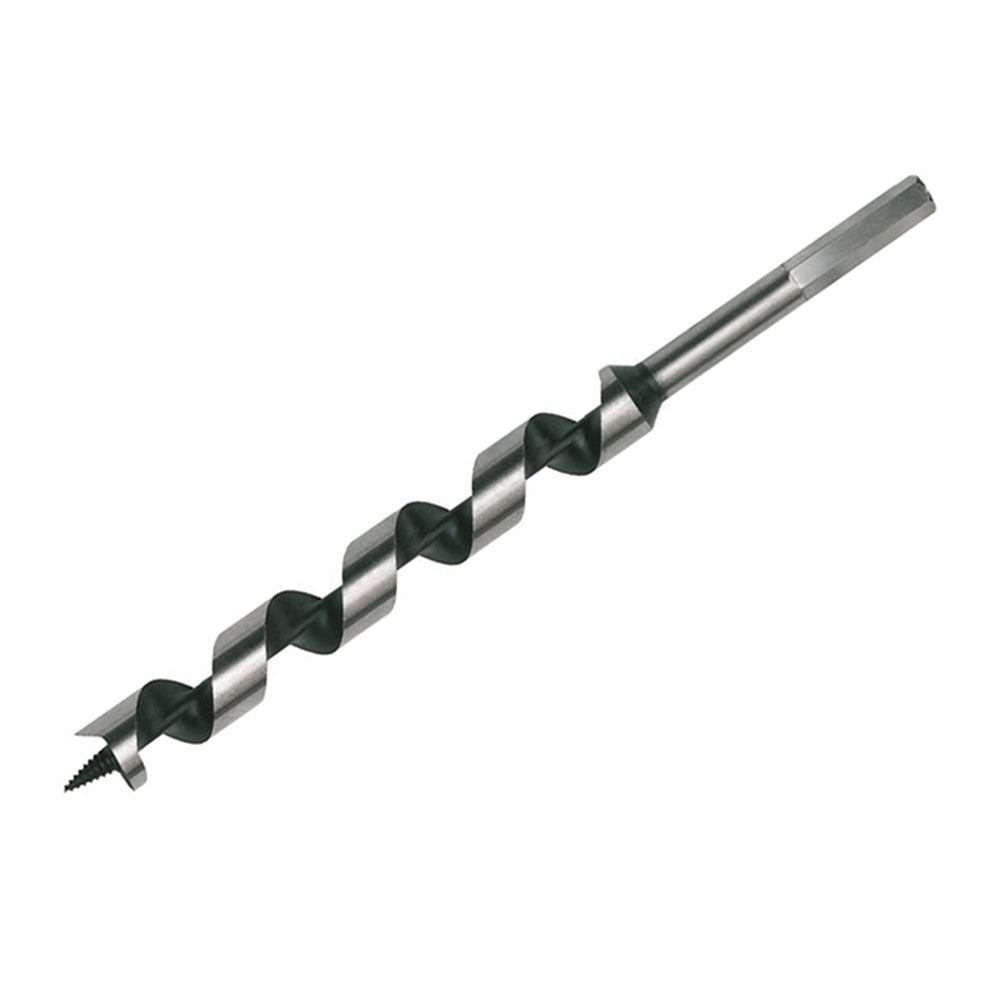 Burghiu lemn 16x460 mm, tija hexagonala, varf filetat, prindere normala