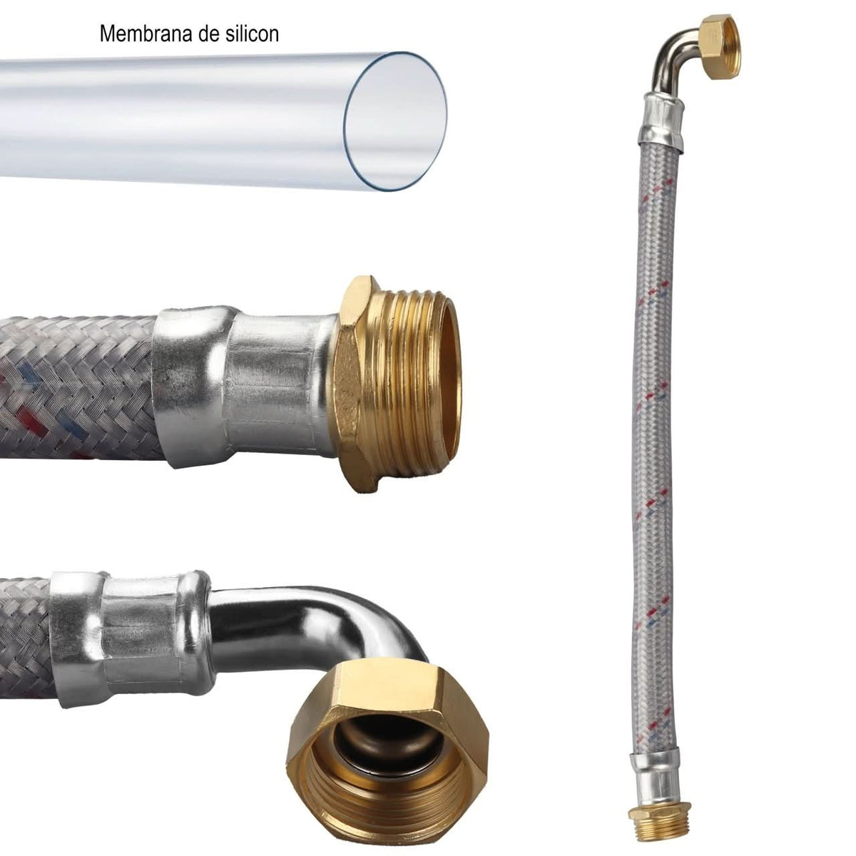 Racord cu Husă PVC Antivibrant pentru Hidrofor 1" - 50 cm ELEFANT EH-50