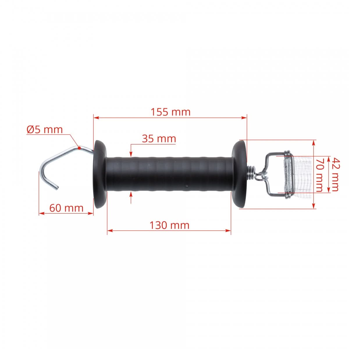 Maner poarta gard electric 40 mm