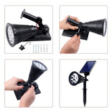 Spot LED RGBW de Gradina cu Panou Solar, 1.5W, 340x290x95 mm