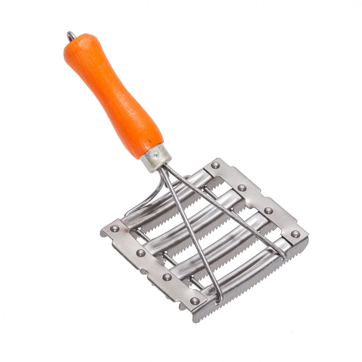 Perie metalica dintata pentru bovine, 11 × 12,5 cm