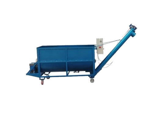 Amestecator orizontal 1000 L cu snec de descarcare – Artmash LLC, 380V