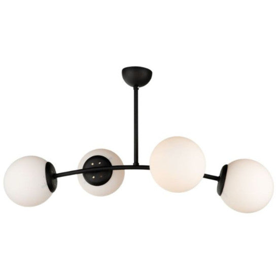 Candelabru Marla Negru, 4xE27, 60W, 70x45cm