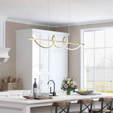Lustra LED Leonis 75W, 3800lm, 3000K/4000K/6500K, aurie