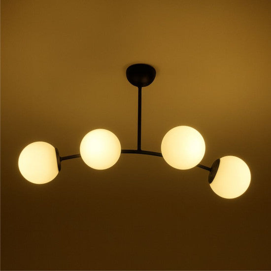Candelabru Marla Negru, 4xE27, 60W, 70x45cm