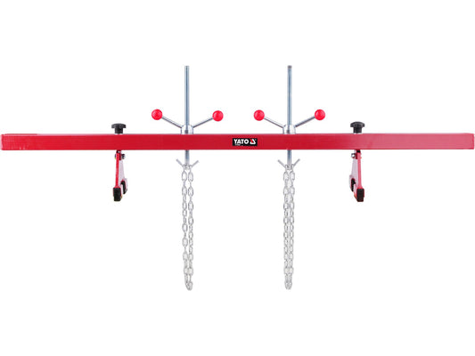 Suport ridicare motor Yato 500kg, tip traversa, reglabil, sprijin pe aripi, sistem sigur de suspendare motor