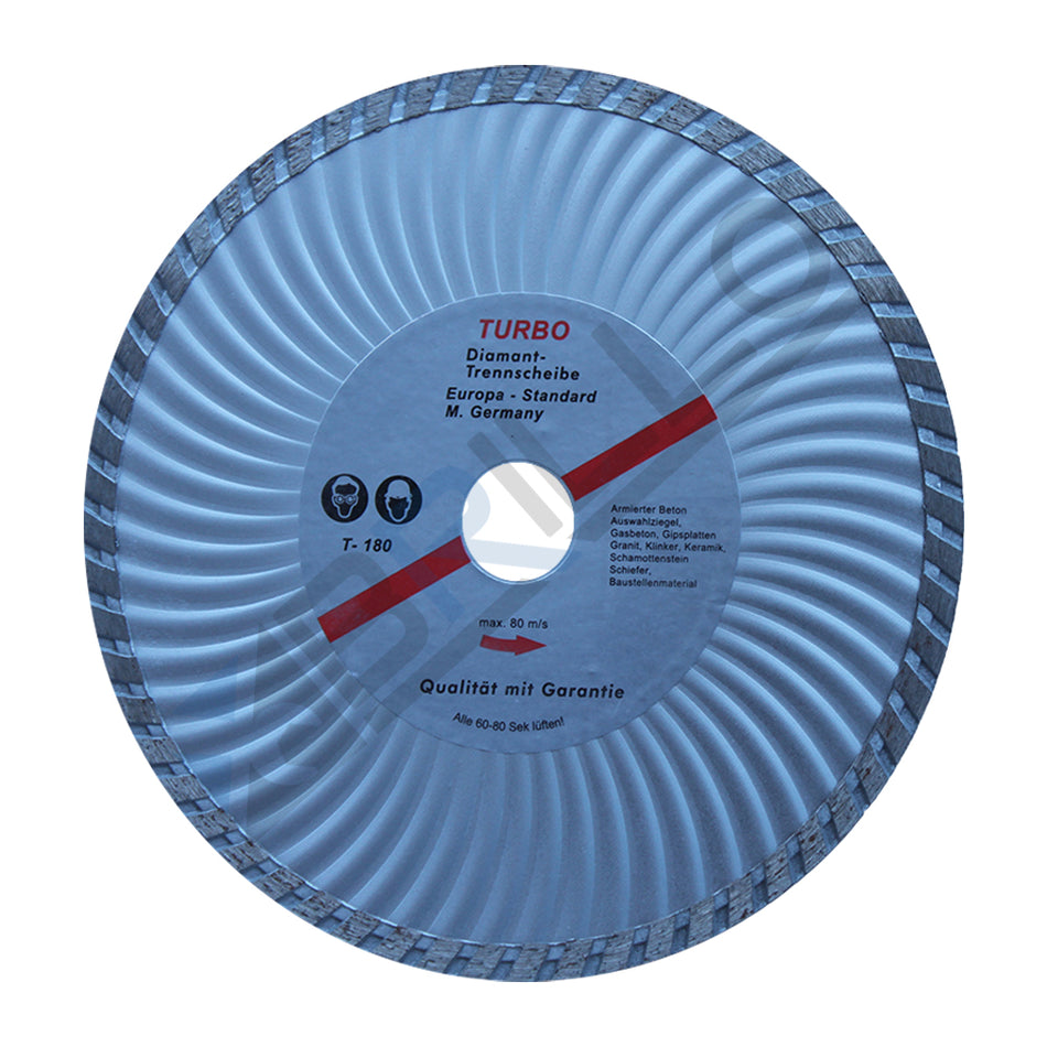 Disc diamantat turbo V2, taiere uscata/umeda, universal, 22.23 mm
