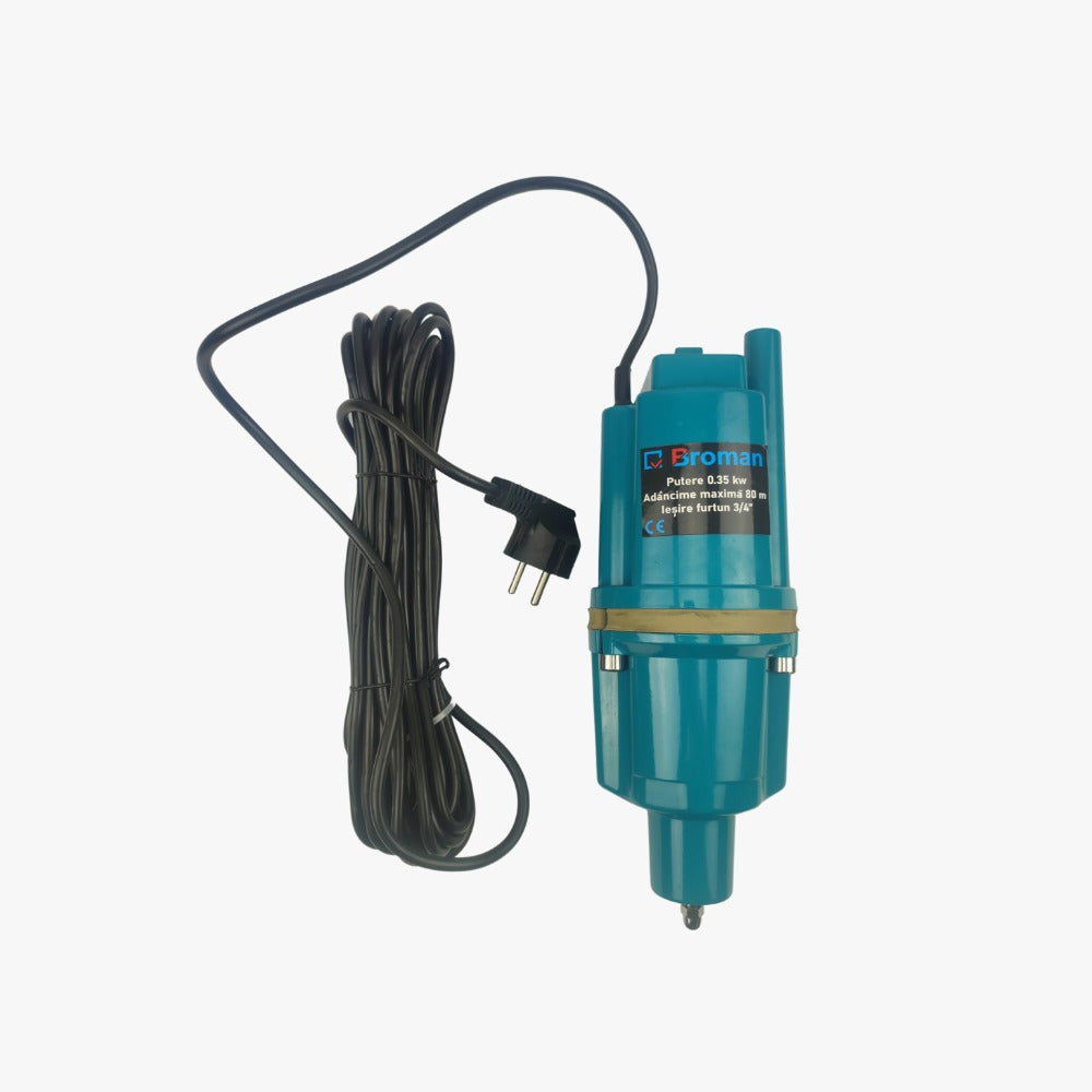 Pompa submersibila pe vibratii Broman, 350W, 80m inaltime, 1500 L/h, 3/4"