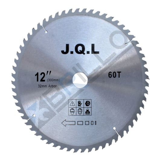 Disc circular cu vidia 300x32 mm, 60 dinti, pentru lemn si PAL