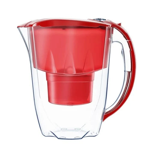 Cana filtranta Amethyst Maxfor+ B25 cu 3 cartuse, 2,8 L, Rosu