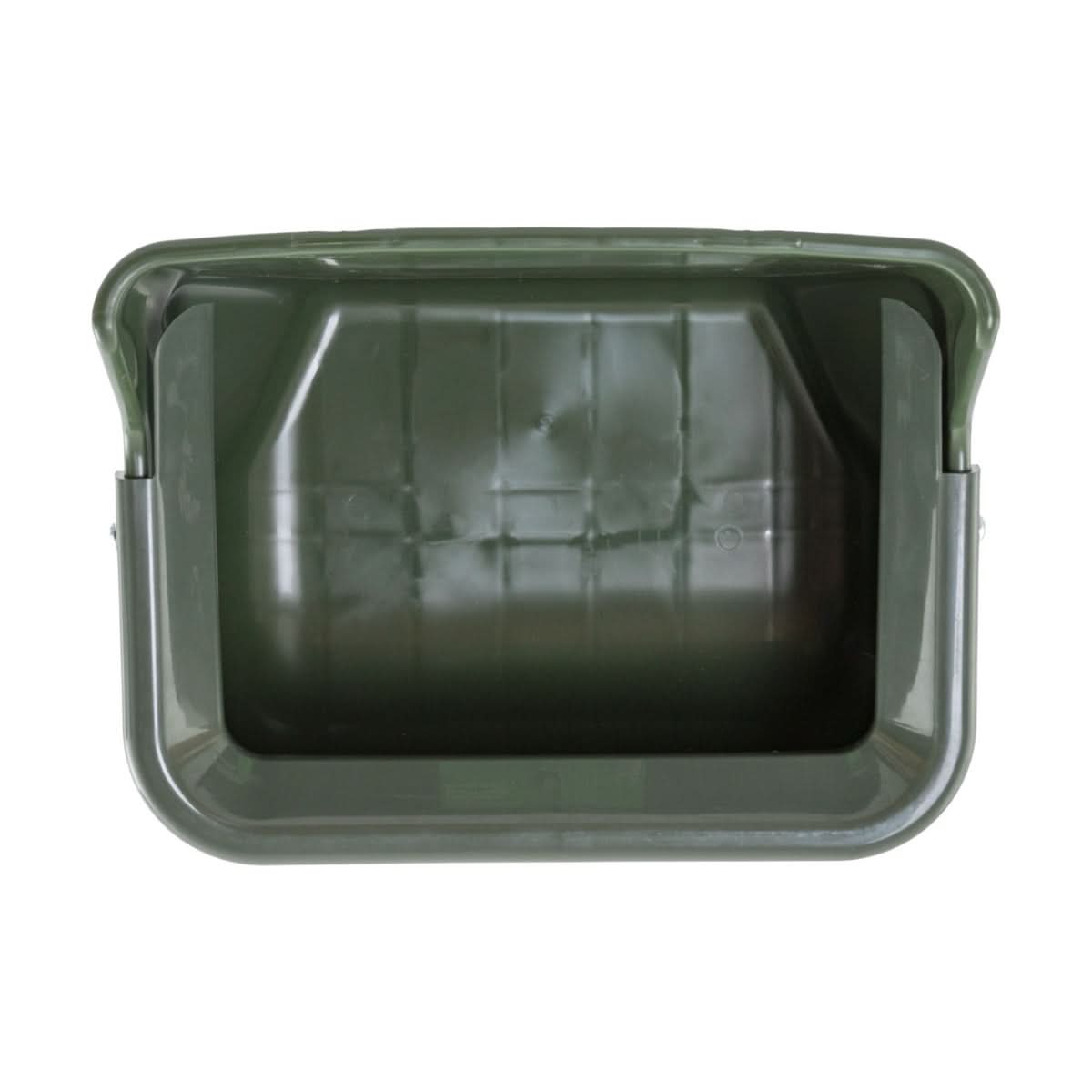 Hranitoare plastic vaci 15 litri cu margine protectie verde