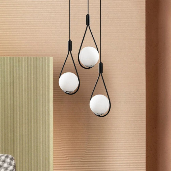 Candelabru Meksika Negru, 3xE27, 60W, 120x40cm