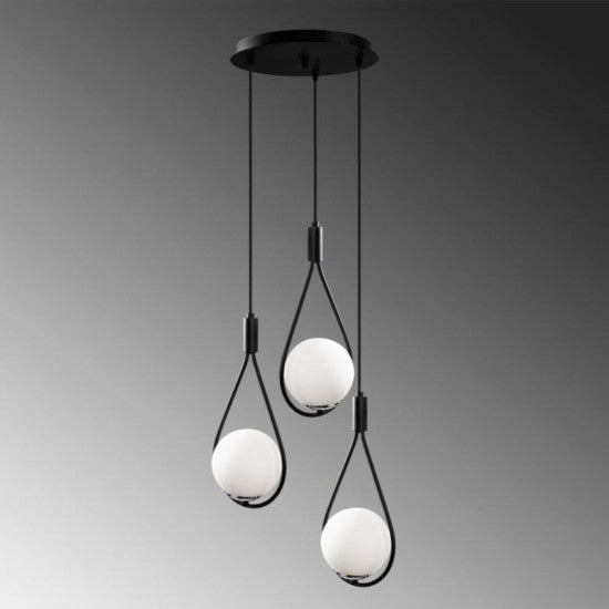 Candelabru Meksika Negru, 3xE27, 60W, 120x40cm