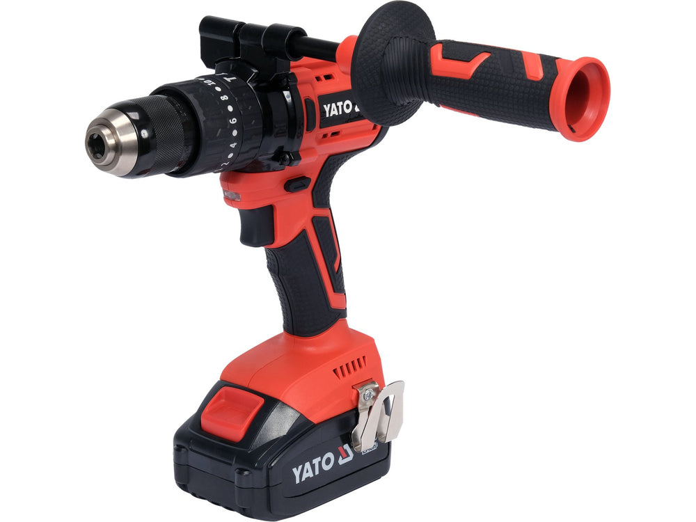 Autofiletanta cu percutie Yato 18V, 75Nm, 2 acumulatori 3.0Ah, mandrina metalica 13mm, 3 moduri de lucru, greutate 1.4kg - vedere 2