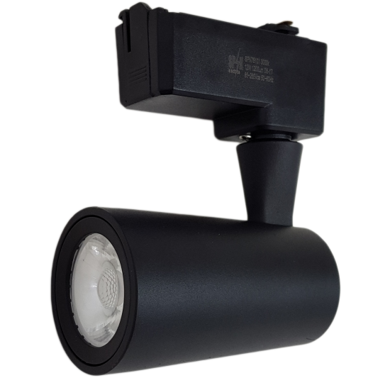 Spot Sina Negru, 12W, 1200 lm, 6000K