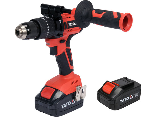 Autofiletanta cu percutie Yato 18V, 75Nm, 2 acumulatori 3.0Ah, mandrina metalica 13mm, 3 moduri de lucru, greutate 1.4kg - vedere 1