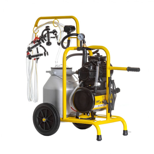 Aparat de muls oi 2 posturi, 1 bidon aluminiu 30 litri