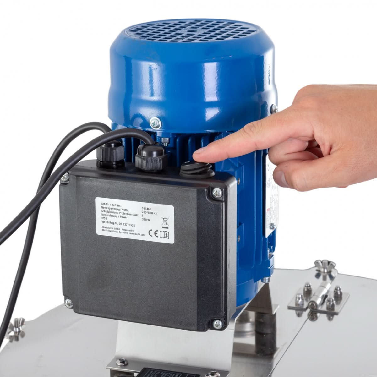 Incalzitor lapte animale MilkPot 50 inox 50 litri cu amestecator motorizat si trepied