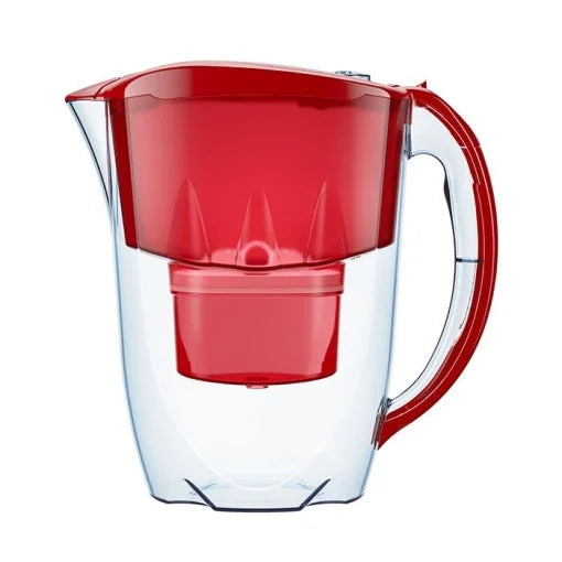 Cana filtranta Amethyst Maxfor+ B25 cu 3 cartuse, 2,8 L, Rosu